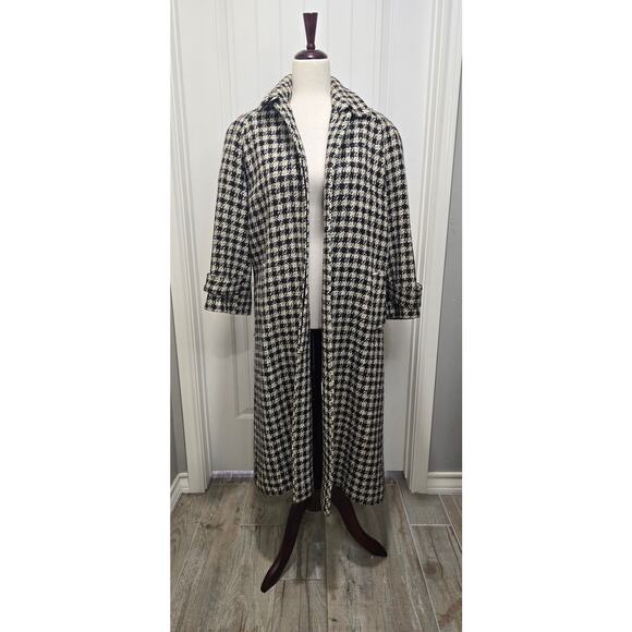 Vintage Charter Clip John Molloy Wool Coat Made in Ireland Size 6 Donegal Tweed - Picture 1 of 15